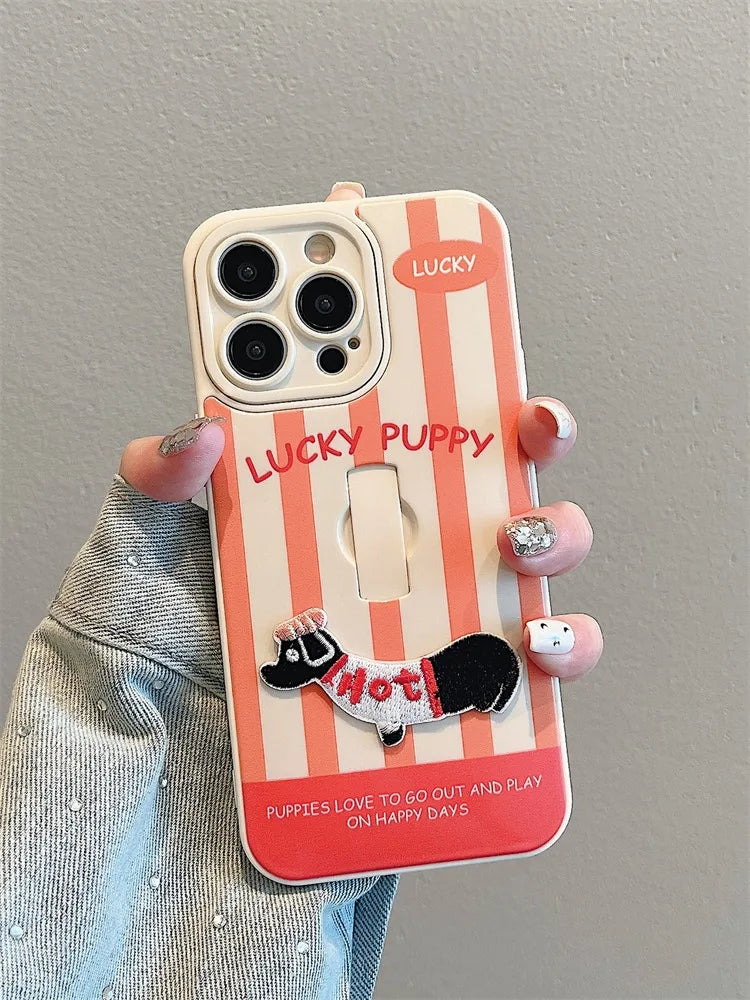 Puppy Stripe Case