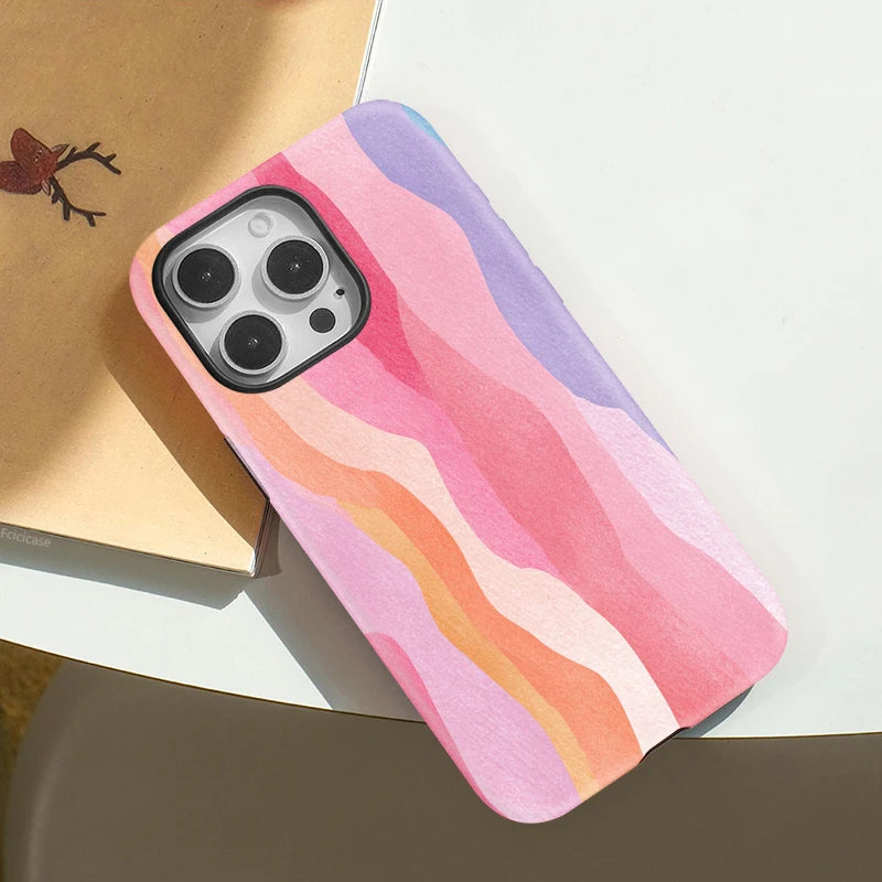 IPHONE Blush Wave Aesthetic Case