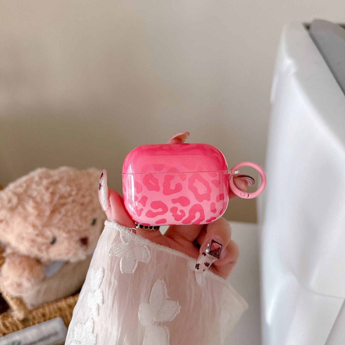 Neon Leopard AirPods Case