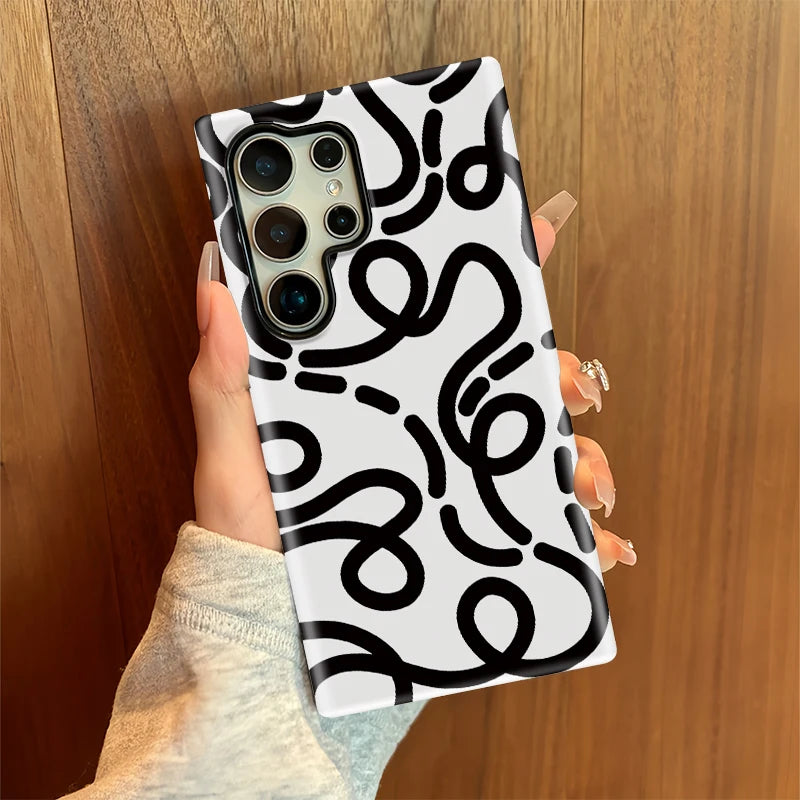 Samsung Galaxy Abstract Line Art Case