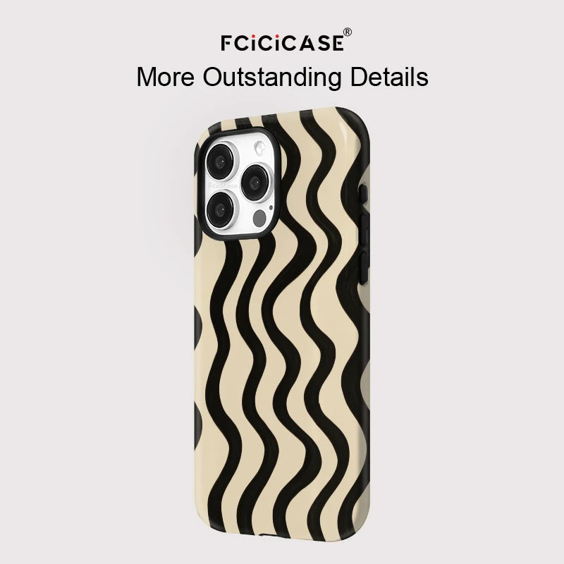 IPHONE Monochrome Wave Case