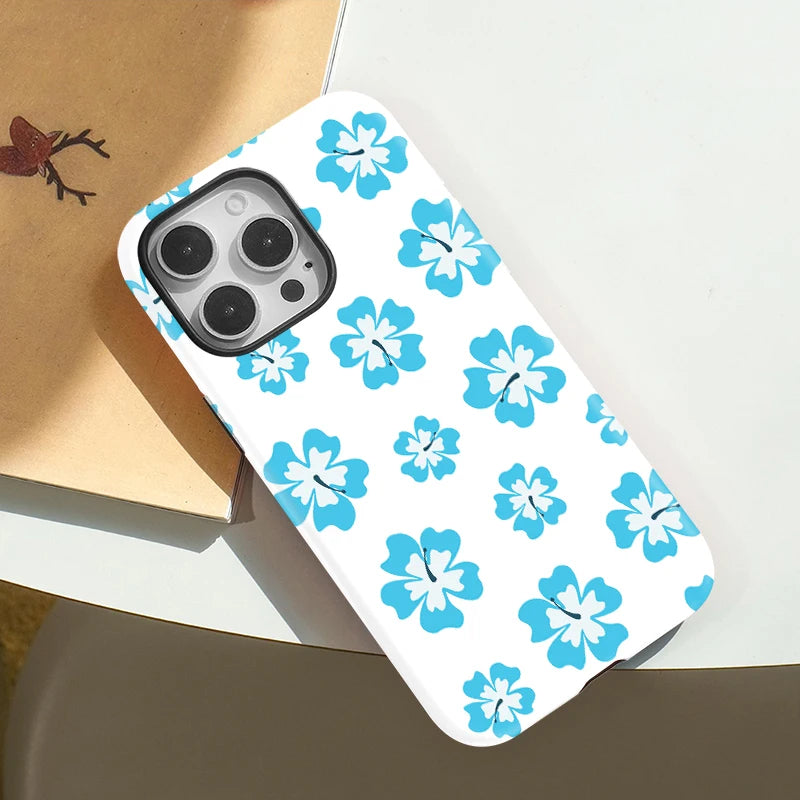 IPHONE Blue Daisy Floral Case