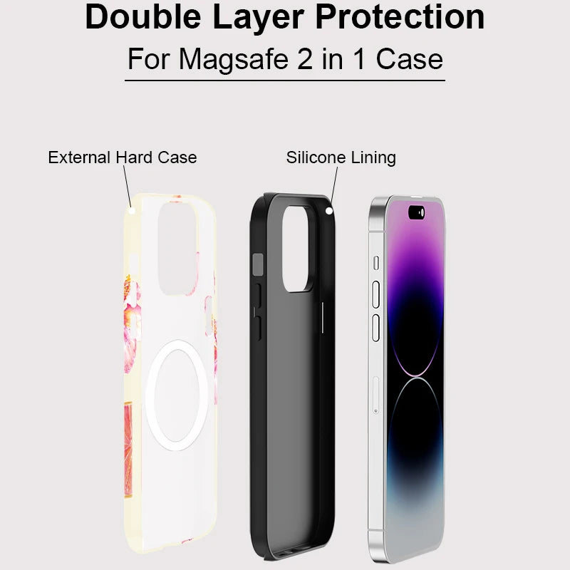iPhone 17 Sunset Bloom Case - Magnetic Cover