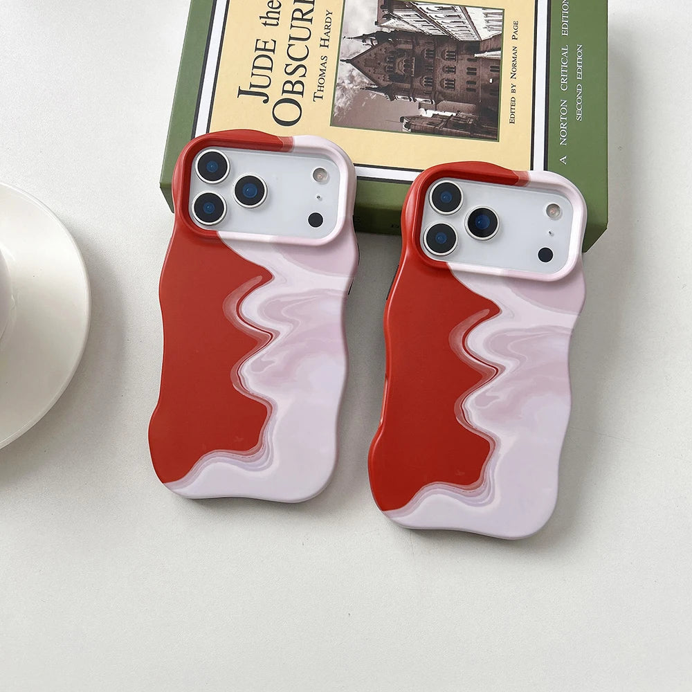 Duo Melt Wave Case for IPhone 17 16 15 14 13 Pro Max