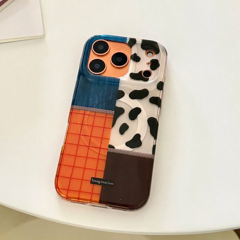 Colorblock Patch Case