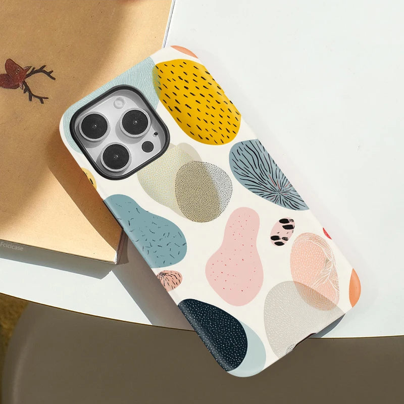 IPHONE Abstract Pebble Art Case