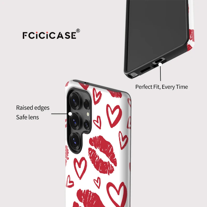Samsung Galaxy Love Heart Lips Case