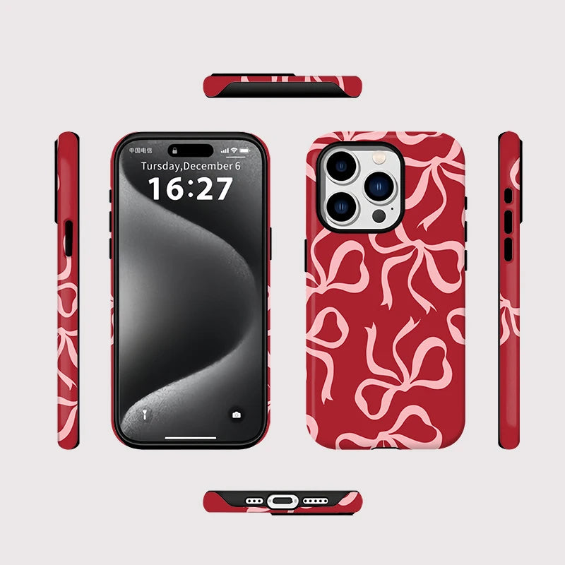 IPHONE 17 Crimson Art - Magnetic Cover
