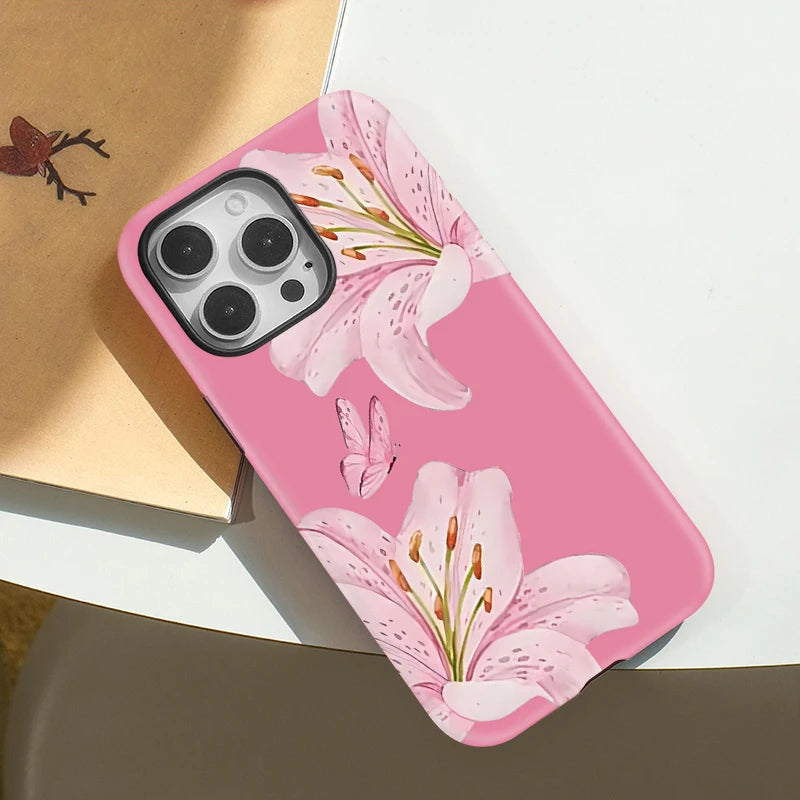 IPHONE Pink Lily Bloom Case