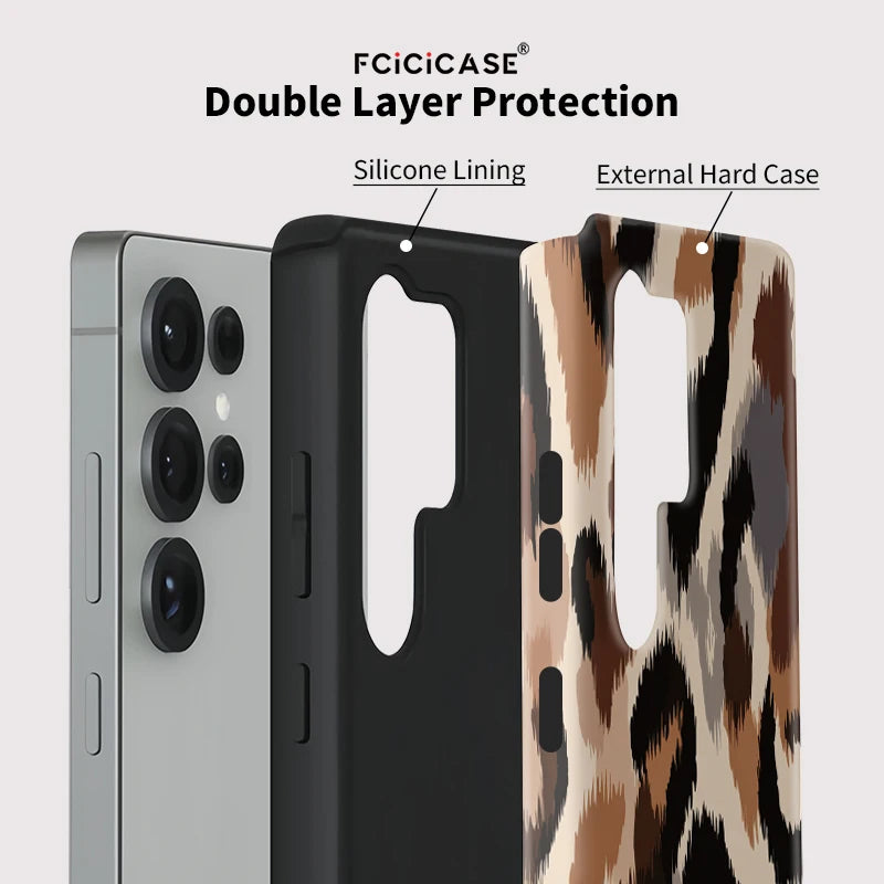 Samsung Galaxy Earth Leopard Vintage Case