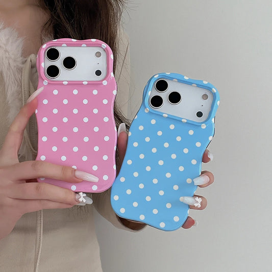 Mini Pouch Polka Case for iPhone 17promax 17pro 17 13 14 15 16 pro max