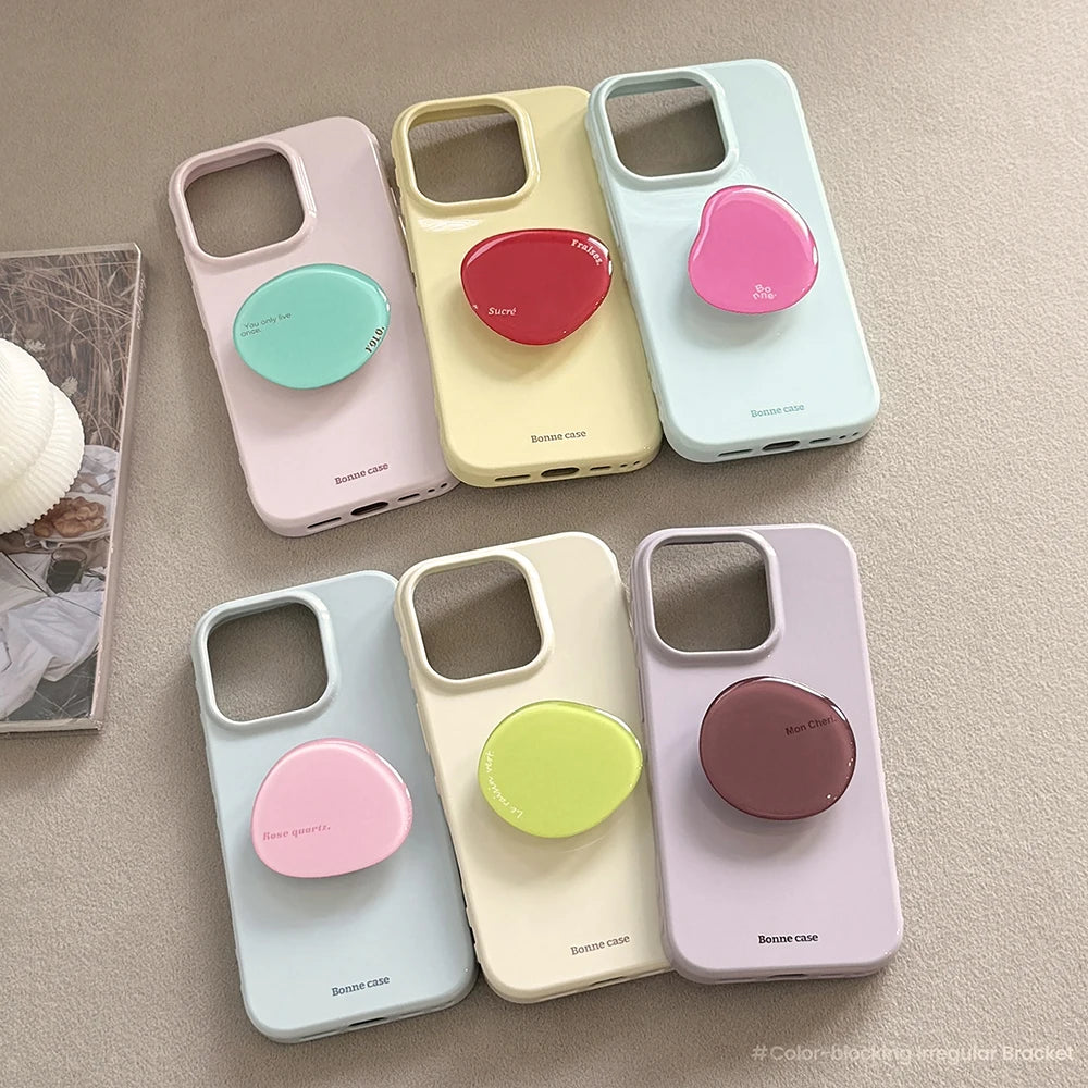 Heart Grip Wood Case for Iphone 13 14 15 16 17 Pro Max