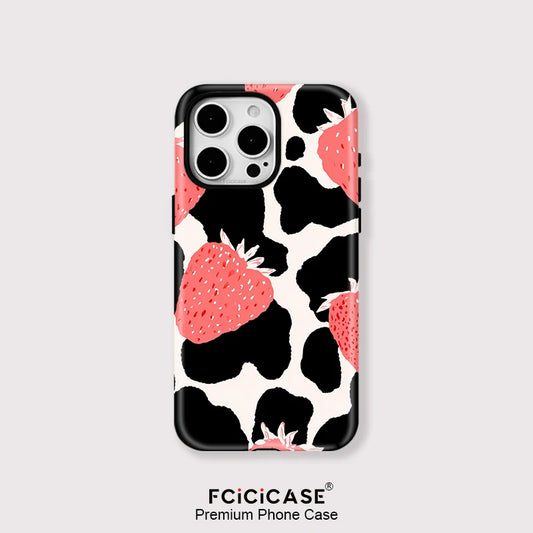 IPHONE Strawberry Cow Aesthetic Case