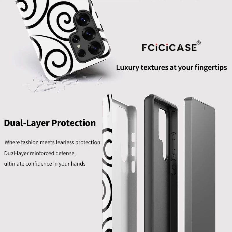 Samsung Galaxy Minimal Spiral Line Case