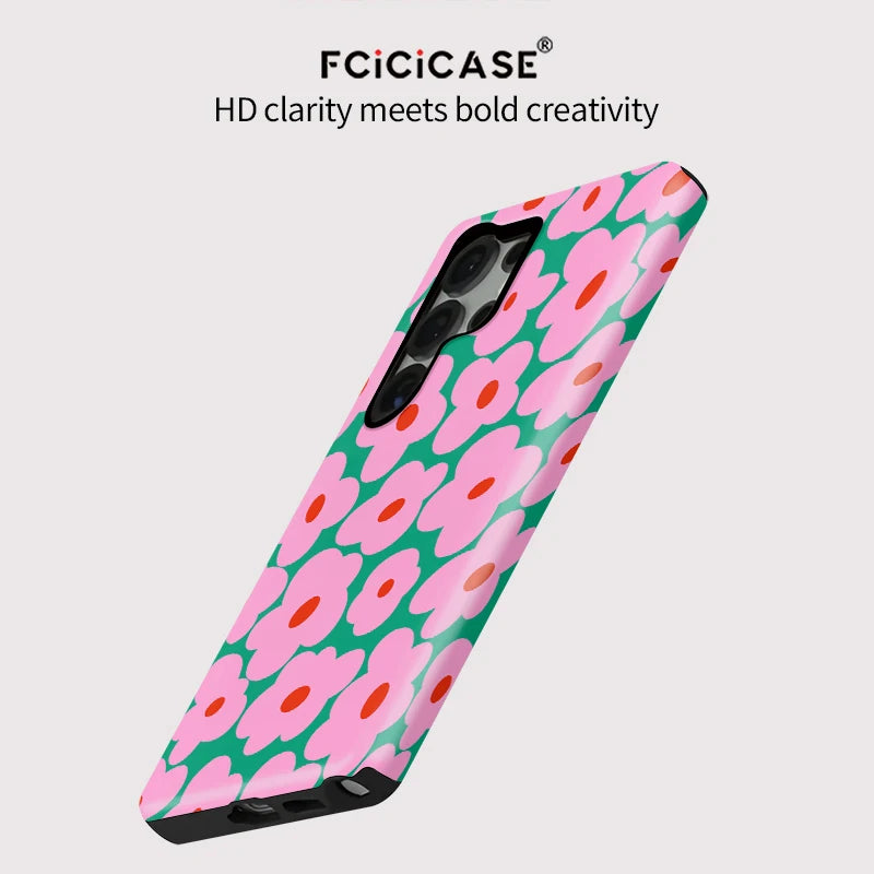 Samsung Galaxy Pink Floral Pop Case