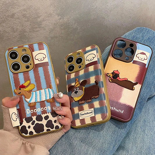 Vintage Teddy Pattern Case