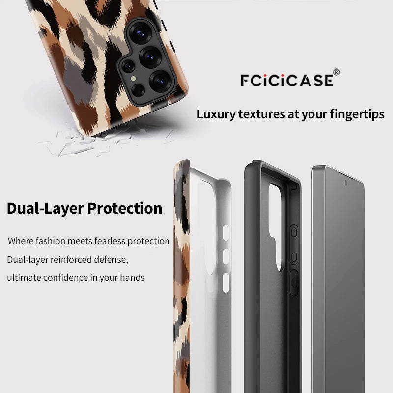 Samsung Galaxy Earth Leopard Vintage Case