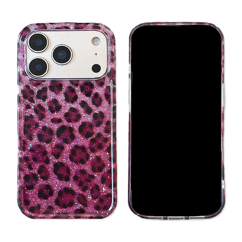 Pink Leopard Edge Case