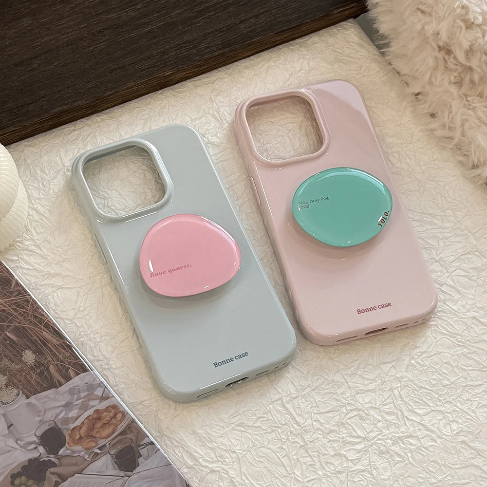 Heart Grip Wood Case for Iphone 13 14 15 16 17 Pro Max