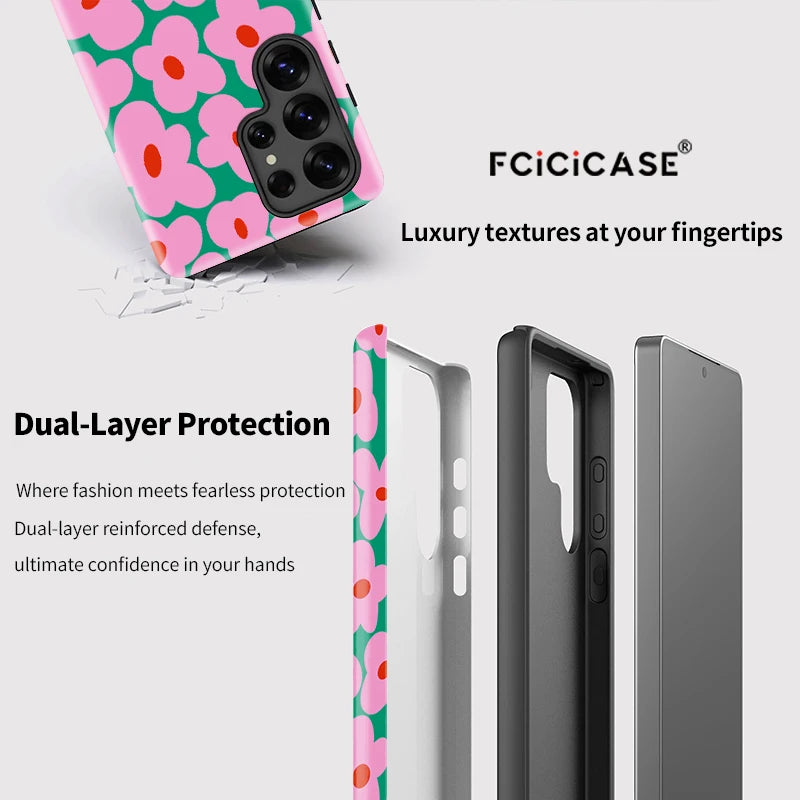 Samsung Galaxy Pink Floral Pop Case