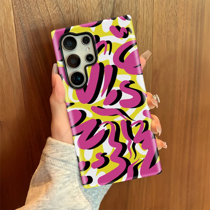 Samsung Galaxy Pink Graffiti Pop Case