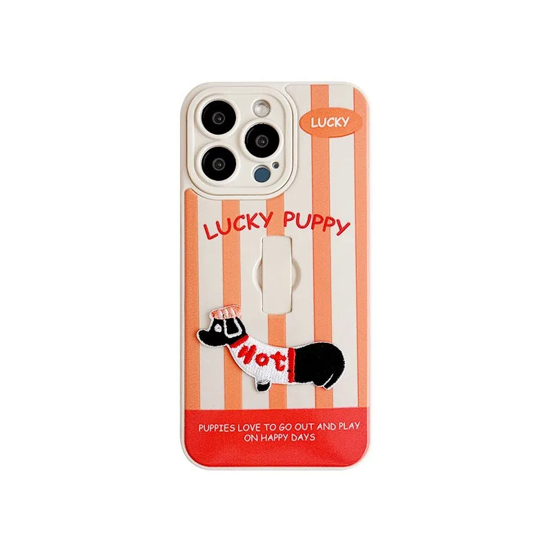 Puppy Stripe Case