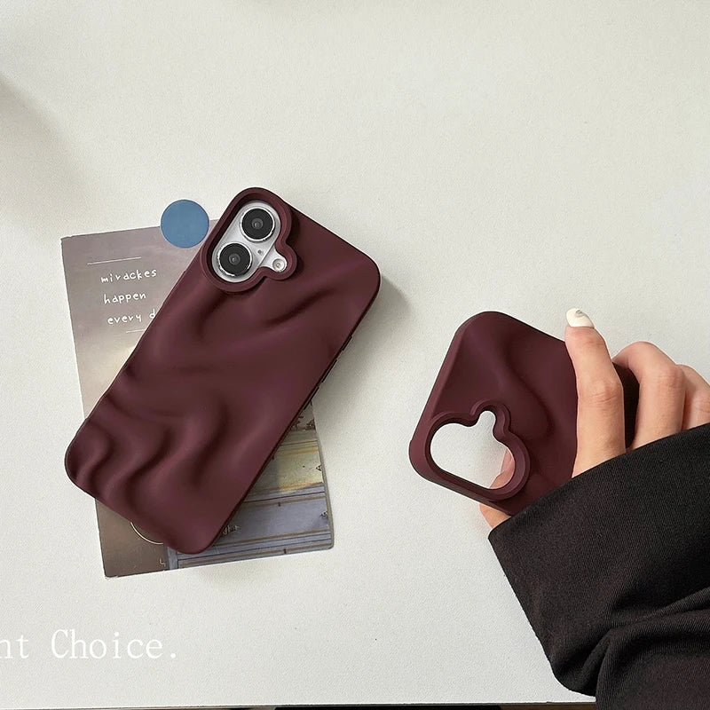 Mocha Cloud Soft Case For iPhone 17 Air 16 15 14 13 12 11 Pro Max