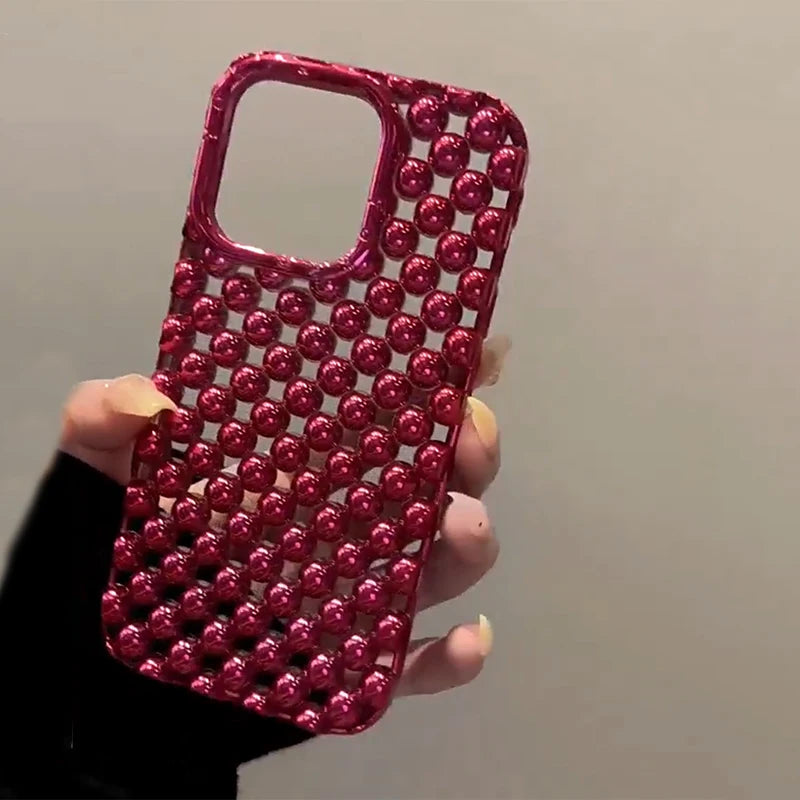 Ruby Crystal Grid Case