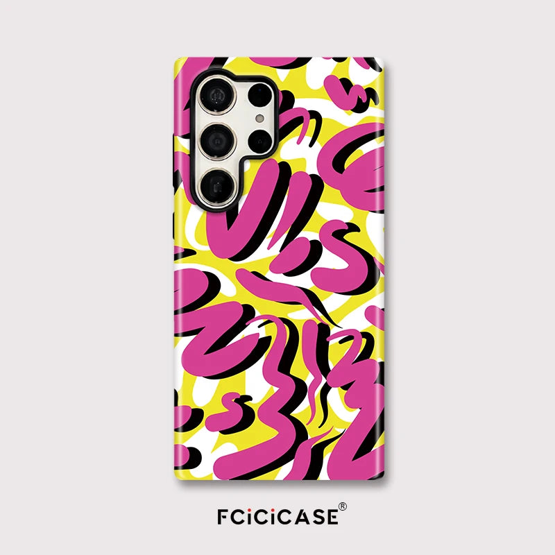 Samsung Galaxy Pink Graffiti Pop Case
