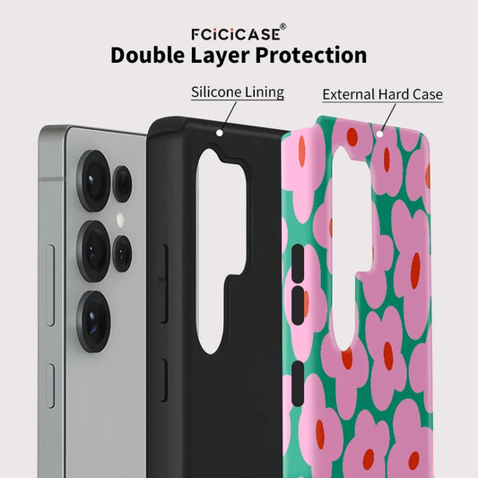 Samsung Galaxy Pink Floral Pop Case