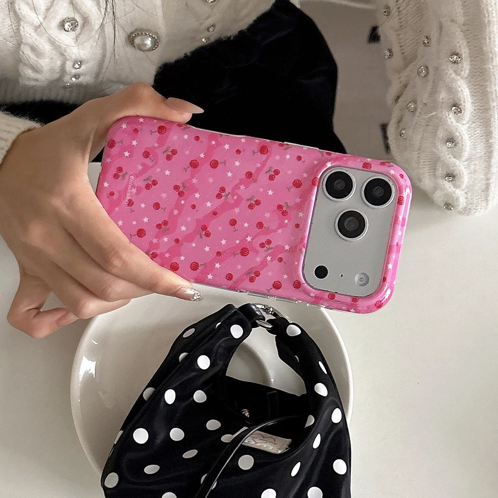 Pink Glitter Jelly Case