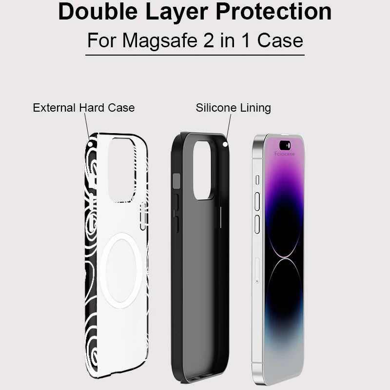 IPHONE Holographic Spiral Illusion Case