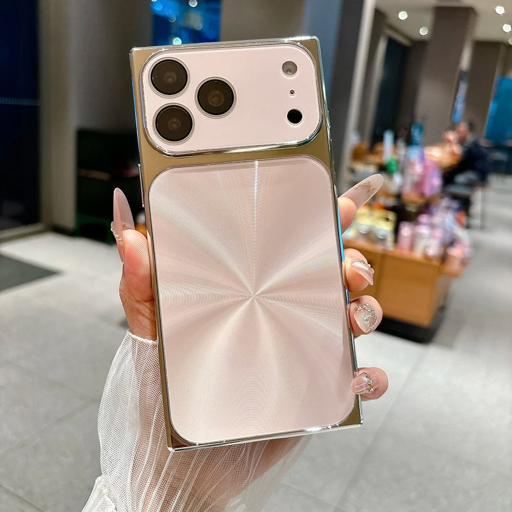 Blush Radial Glow Case for iPhone 17pro 16 15 14 13 Pro Max
