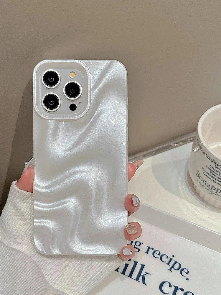 Glossy Pearl Wave Case