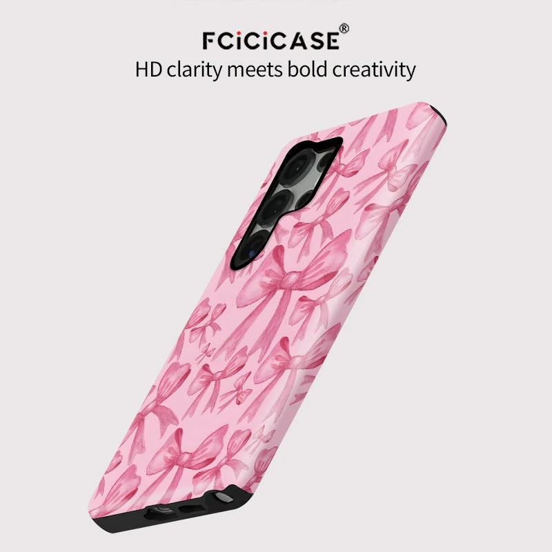 Samsung Galaxy Pink Floral Overlay Case