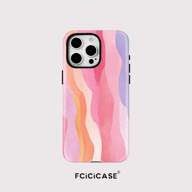IPHONE Blush Wave Aesthetic Case