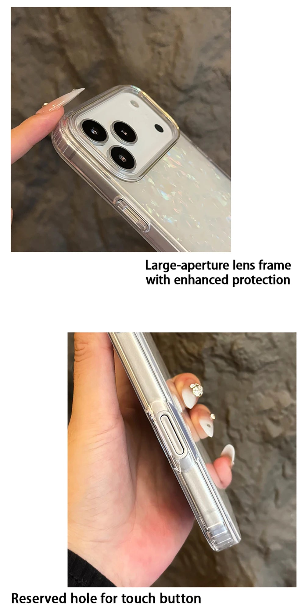 Iridescent Pearl Shell Case