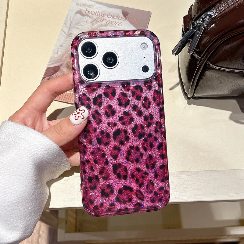 Pink Leopard Edge Case