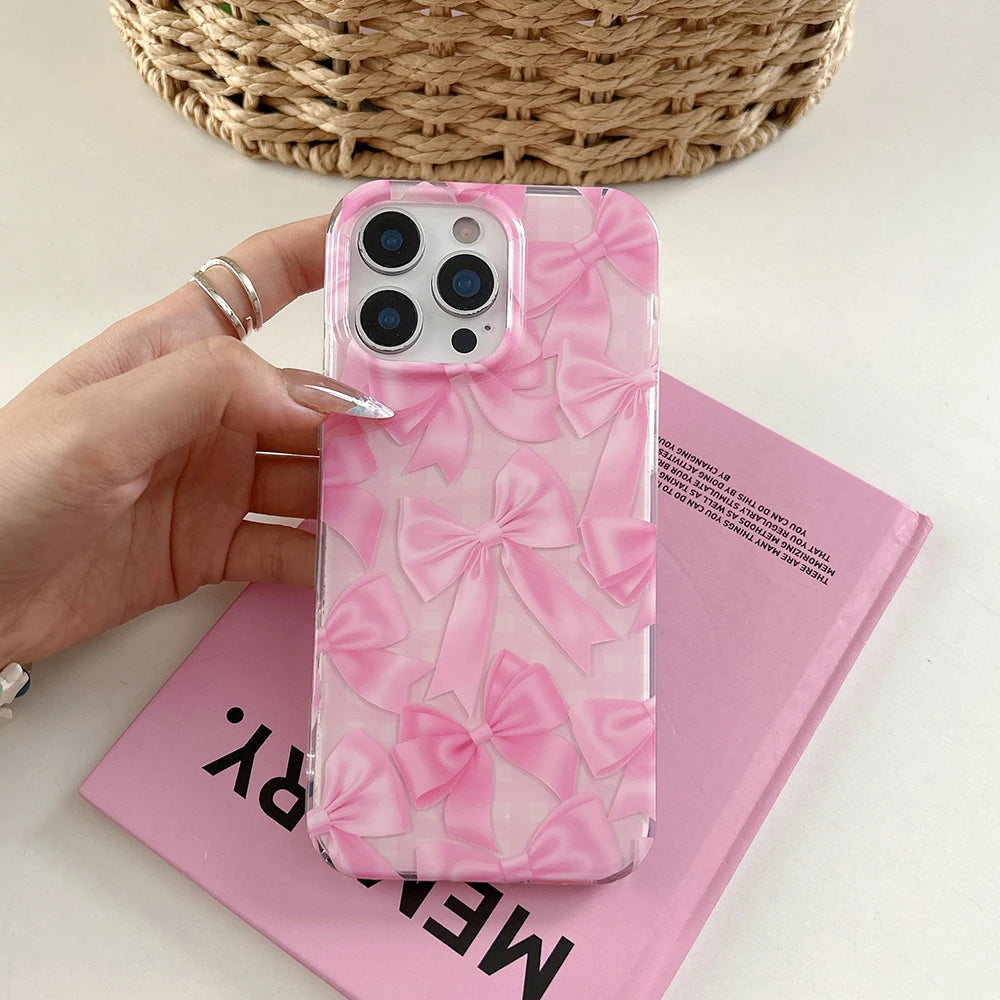 Pink Ribbon Phone Case for IPhone 13 15 14 16 17 Pro Max