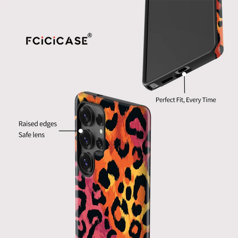 Samsung Galaxy Sunset Leopard Glow Case