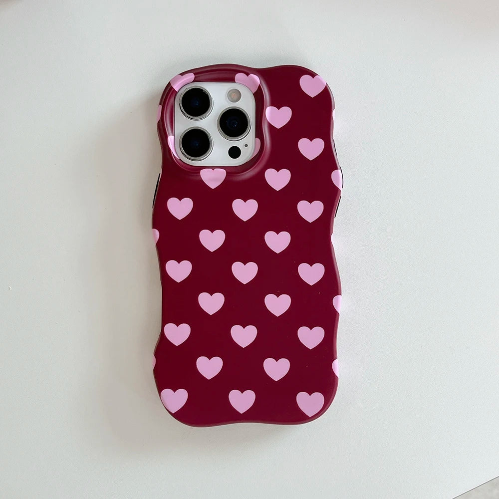 Heart Print Statement Case
