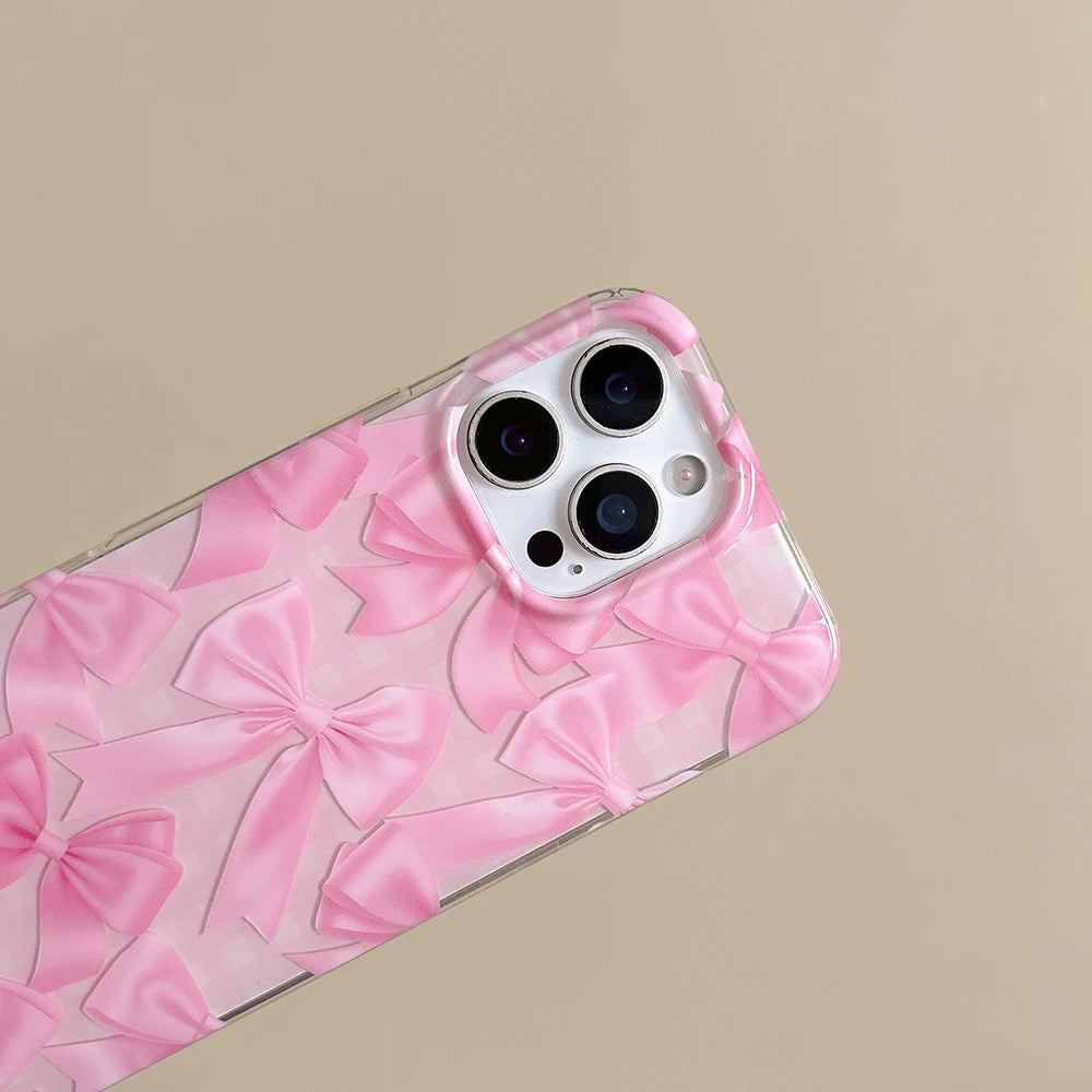 Pink Ribbon Phone Case for IPhone 13 15 14 16 17 Pro Max