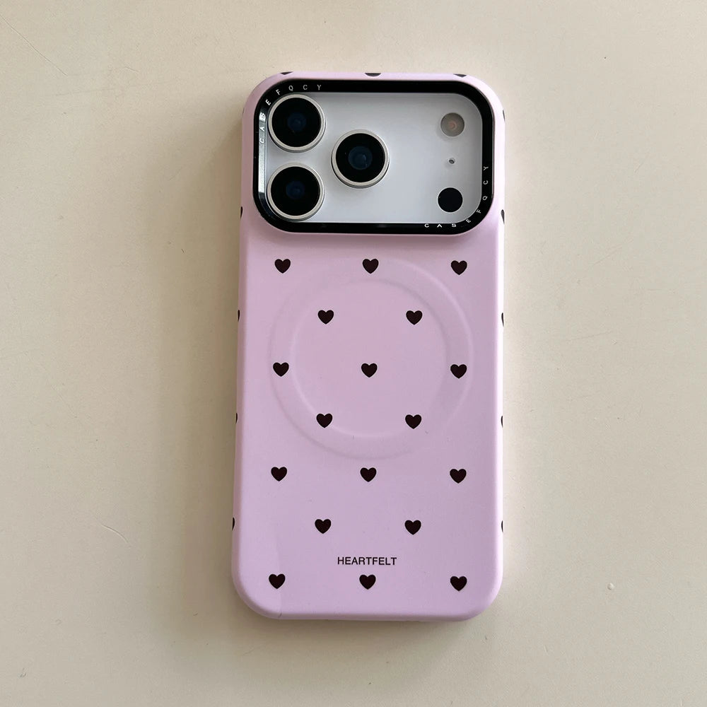 Flower Cute Heart Magnetic Case