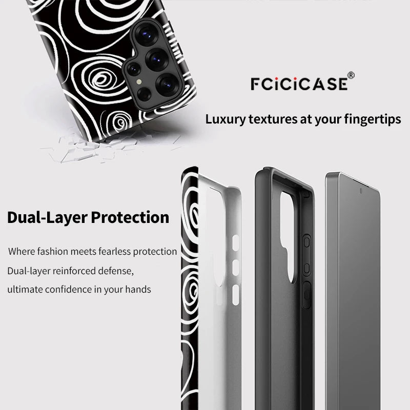 Samsung Galaxy Holographic Spiral Illusion Case