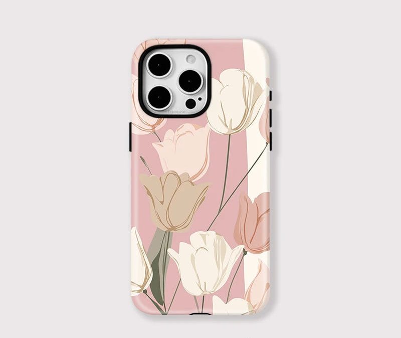 IPHONE Blush Tulip Garden Case