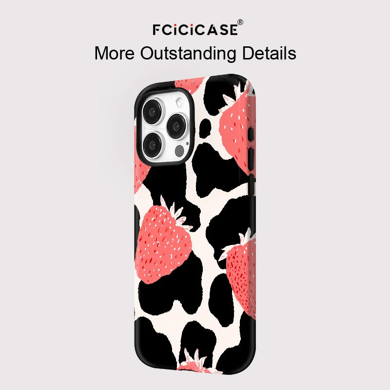IPHONE Strawberry Cow Aesthetic Case
