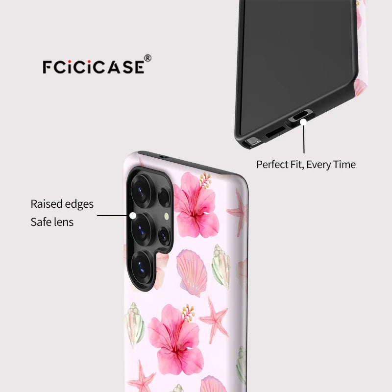 Samsung Galaxy Pink Tropical Flower Case