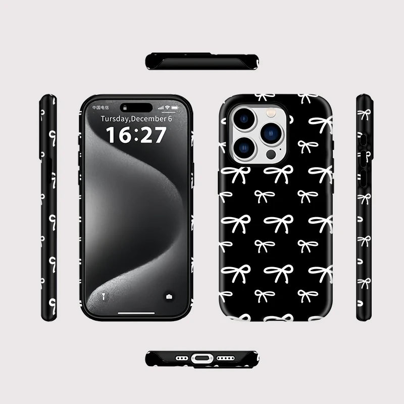 IPHONE Midnight Bow Aesthetic Case