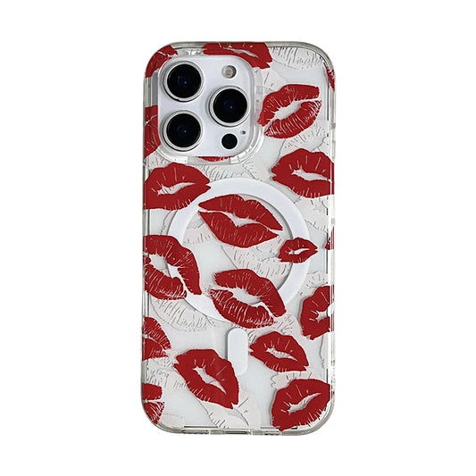 Red Kiss Mark Case