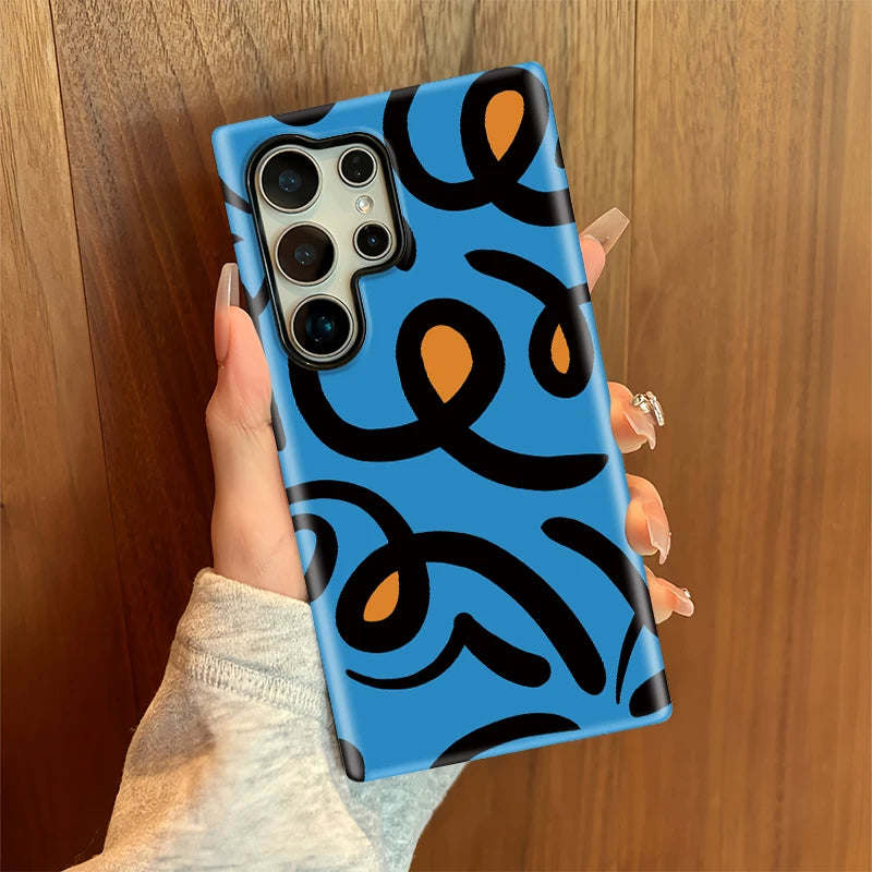 Samsung Galaxy Blue Wave Artistic Case